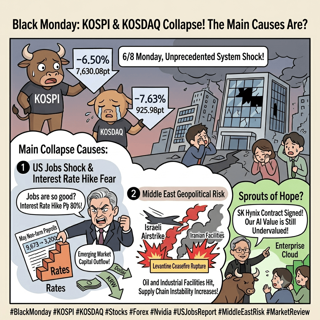 Dual Circuit Breakers Paralyze K-Stocks as Macro Tensions and Global Semis Collapse